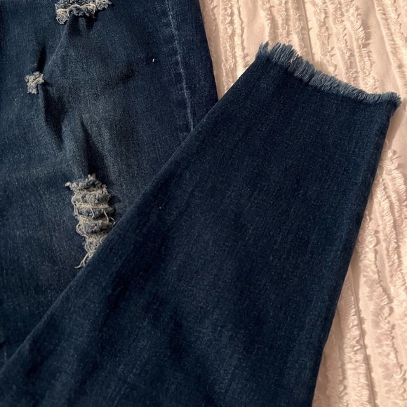 Distressed, indigo, jeans 0XL SHEIN - Picture 6 of 7